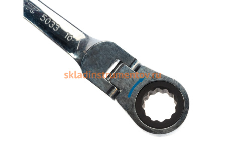 Накидной шарнирный ключ с трещоткой 8х10 мм JTC 5033