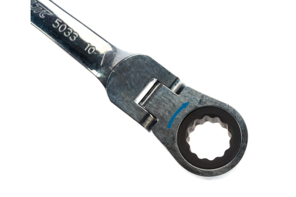 Накидной шарнирный ключ с трещоткой 8х10 мм JTC 5033