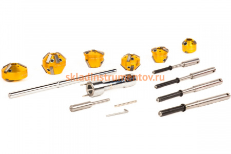 Универсальный набор инструмента для ремонта (расточки) клапанных седел 15шт AIST 00-00005988