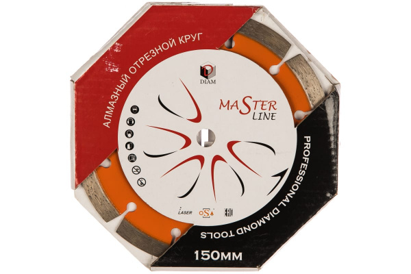Круг алмазный сегментный 1A1RSS Универсал Master Line (150х22.2 мм) DIAM 000497