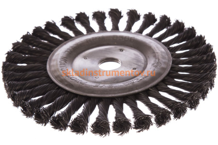 Щетка дисковая Мастер (200х22.2 мм; жгут; стальная проволока 0.5 мм) для УШМ Профоснастка 20108007