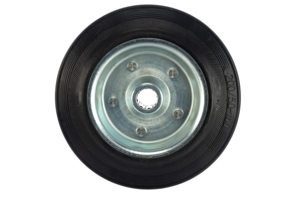 Колесо (200 мм; г/п 185 кг; резина/металл; игольчатый подшипник) ЗУБР 30936-200