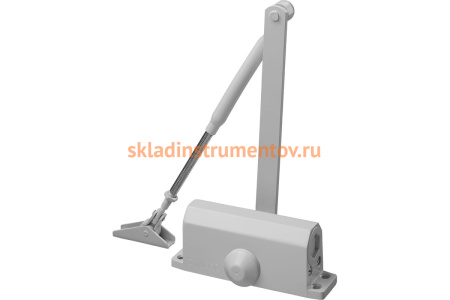 Дверной доводчик для дверей массой до 40 кг STAYER цвет белый 37916-50