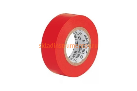 Изолента Truper акрил, 9 м, ширина 19 мм, красная M-22R 13513