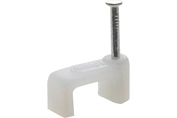 Прямоугольная скоба STAYER для крепления кабеля 9 мм с оцинкованным гвоздем 80 шт. 4511-09