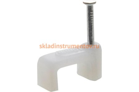 Прямоугольная скоба STAYER для крепления кабеля 9 мм с оцинкованным гвоздем 80 шт. 4511-09