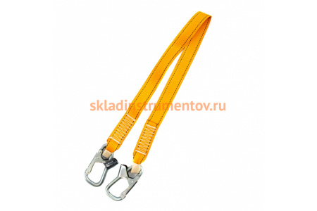Нерегулируемый ленточный строп Сибртех модель А, 2 карабина 89506
