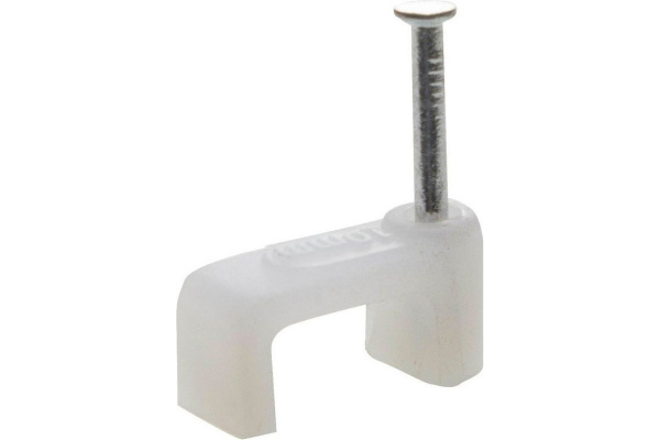 Прямоугольная скоба STAYER для крепления кабеля 9 мм с оцинкованным гвоздем 80 шт. 4511-09