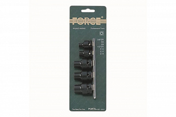 Набор ударных головок Е 3/8",1/2", 5 шт. FORCE 3063