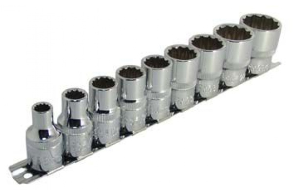 Набор головок двенадцатигранных (9 шт; 8-24 мм; 1/2) AIST 401209 00-00002824