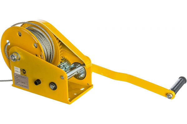 Ручная барабанная лебедка TOR ЛБ-2600 (BHW) г/п 1,0 т, длина троса 20 м 11315