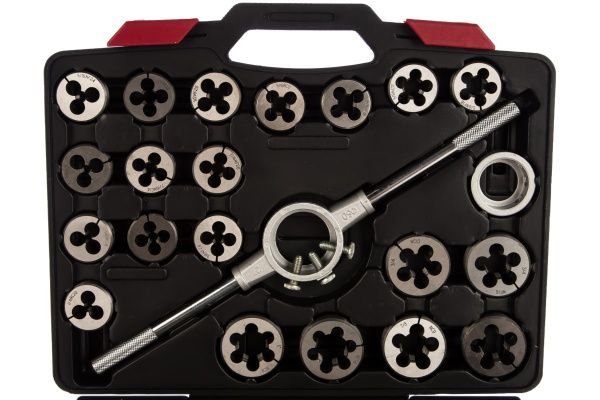 Набор метчиков и плашек МАСТАК SK-5 1/4"-1", кейс, 51 предмет 351-10051C