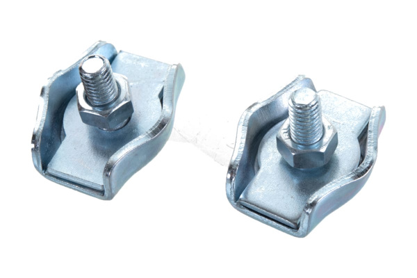 Зажим троса одинарный 2 шт. (6 мм; ТФ6) Зубр 4-304436-06 Зажим троса одинарный 2 шт. (6 мм; ТФ6) Зубр 4-304436-06