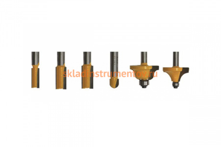 Набор фрез для декоративного применения (6 шт; хвостовик 8 мм) Энкор 46611