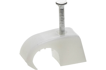 Универсальная скоба STAYER для крепления кабеля 10-14 мм с оцинкованным гвоздем 40 шт. 45050-10-14