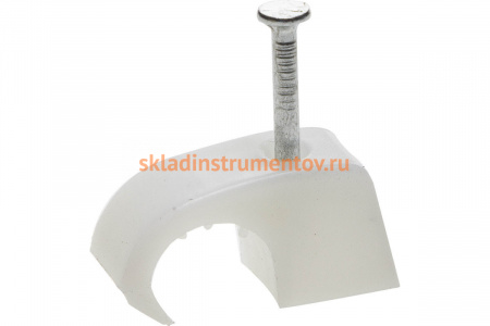 Универсальная скоба STAYER для крепления кабеля 10-14 мм с оцинкованным гвоздем 40 шт. 45050-10-14