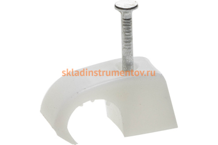 Универсальная скоба STAYER для крепления кабеля 10-14 мм с оцинкованным гвоздем 40 шт. 45050-10-14