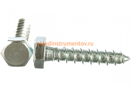 Шурупы ШДШ с шестигранной головкой ЗУБР /DIN 571/ 40 х 8 мм 80 шт 4-300451-08-040