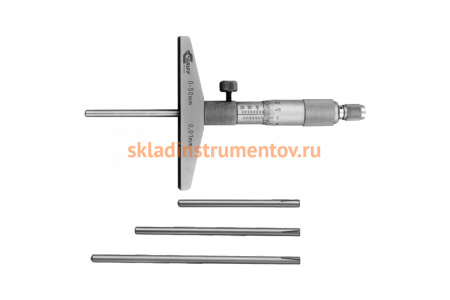 Микрометрический глубиномер GRIFF ГМ 75 ГОСТ 7470-92 /пр-во Guilin Measuring/ D102007