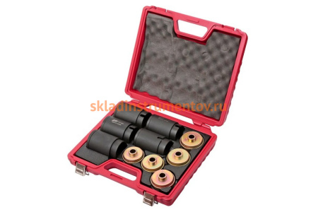 Набор съемников сайлентблоков под гидравлический привод JTC 4831 Набор съемников сайлентблоков под гидравлический привод JTC 4831