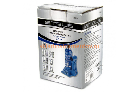 Гидравлический бутылочный домкрат 2 т STELS 51100