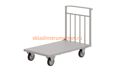 Тележка RUSKLAD платформенная усиленная, оцинкованная ТПУ Ц 10 (800х1800) d200мм усиленные Тележка RUSKLAD платформенная усиленная, оцинкованная ТПУ Ц 10 (800х1800) d200мм усиленные