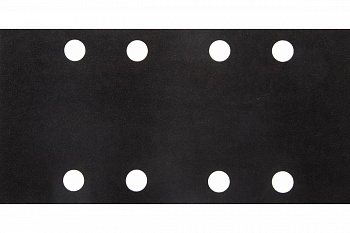 Универсальный шлифовальный лист Uragan оптимален для твердых пород дерева 8 отверстий по линии для ПШМ P320 80x166 мм 10 шт. 907-22101-320-10