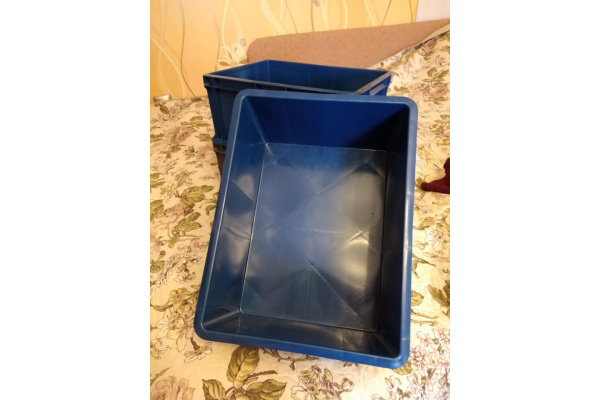 Сплошной ящик, 400x300x180 мм, цвет синий Тара.ру 18636