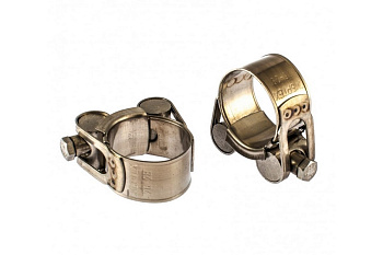 Металлические хомуты СИБРТЕХ, силовые, 26-28мм, ширина 18мм, шарнирный, W4, 2шт 475093