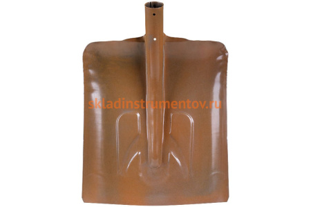 Стальная тротуарная лопата для уборки снега КУРС без черенка 340х385 мм 68121