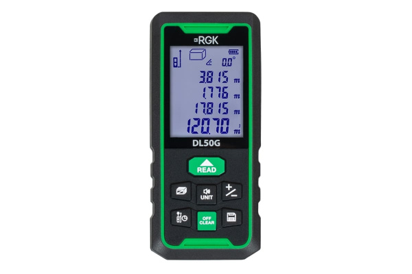 Лазерный дальномер с угломером RGK DL50G 778176
