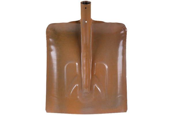 Стальная тротуарная лопата для уборки снега КУРС без черенка 340х385 мм 68121