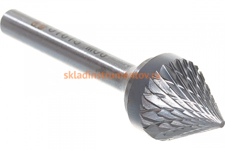 Борфреза твердосплавная зенкер 60 град. с двойной насечкой (16х13 мм; хвостовик 6 мм) ПНЕВМО-ТРЕЙД J1613-M06