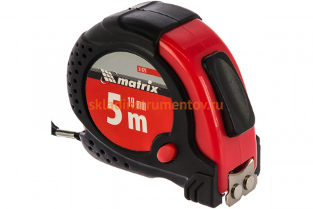 Рулетка 5 м х 19 мм Status magnet fixation MATRIX 31023