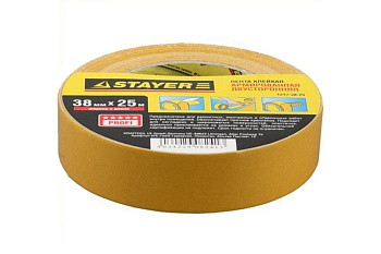 Лента клейкая двусторонняя армированная (38 мм; 25 м) "Profi" Stayer 1217-38-25