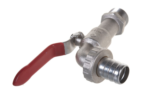 Кран водоразборный (3/4"-3/4") для трубопровода Зубр 51216-3/4-3/4