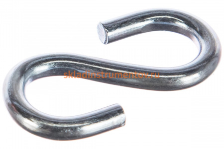 Крюк ЗУБР S-образный, 6мм, 2 шт, оцинкованный, 304566-06