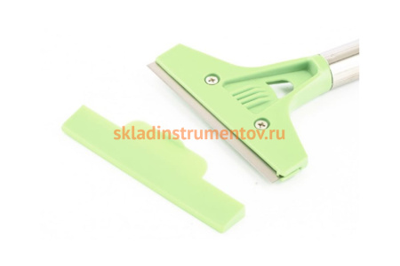 Скребок, фиксированное лезвие 100мм металлич, обрезиненная ручка, 500мм СИБРТЕХ 79543