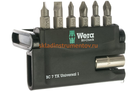 Набор бит Wera Mini-Check 6-TLG WE-056295