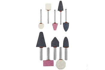 Набор абразивных мини-шарошек-насадок для дрелей (3,2/6 мм; 10 шт.) ЗУБР 35998-H10