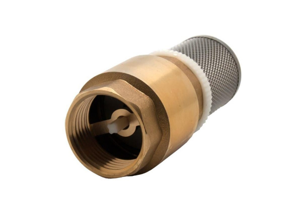 Клапан обратный со съемной сеткой (F 1"; латунь) QUATTRO ELEMENTI 771-817