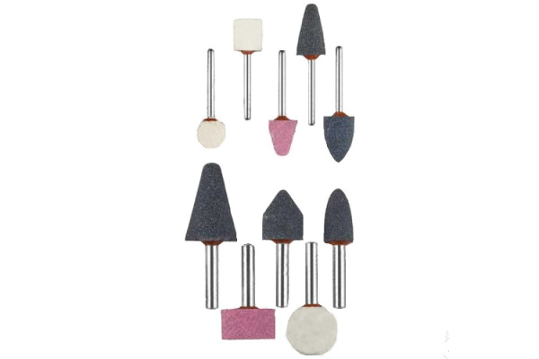 Набор абразивных мини-шарошек-насадок для дрелей (3,2/6 мм; 10 шт.) ЗУБР 35998-H10