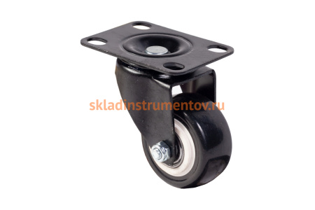 Мебельное колесо А5 SCz 25 черное, 50 мм, поворотное 1005487