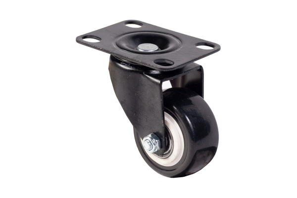 Мебельное колесо А5 SCz 25 черное, 50 мм, поворотное 1005487