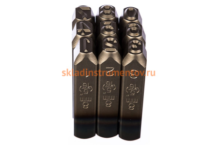 Набор ударных клейм (8 мм, цифры, 9 предметов) KING TONY 11409SQ08