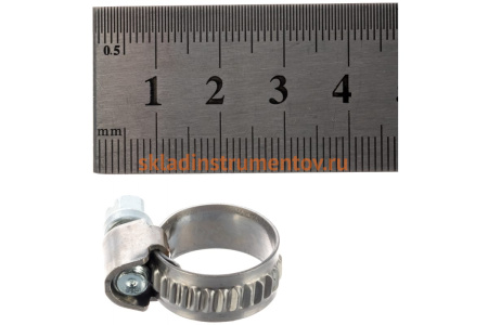 Ленточный червячный хомут 010-016мм нержавеющая сталь JTC-ZN16