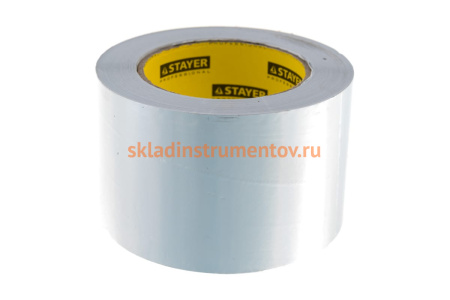 Алюминиевая лента STAYER Professional, до 120С, 50мкм, 75мм х 50м 12268-75-50