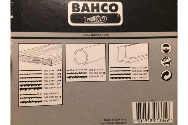 Лобзик Bahco 302