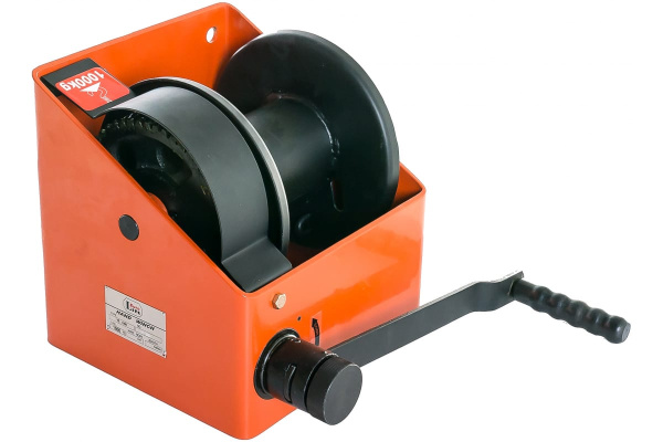 Ручная лебедка с червячным редуктором без каната EURO-LIFT VS-1000 00005193 (г/п 1000 кг)