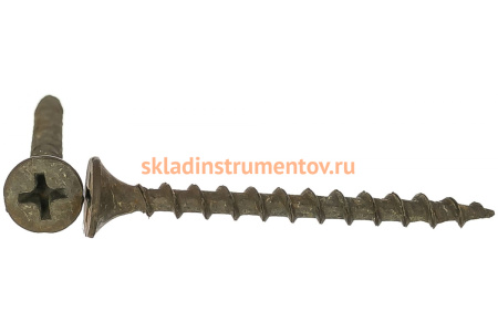 Фосфатированный саморез с крупной резьбой по дереву Зубр PH2 3,5x41 мм 50 шт 300036-35-041